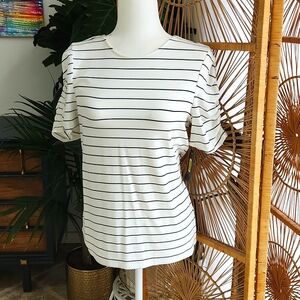 Antonio Melani , elbow-length, smocked sleeve, casual shirt. Size M.